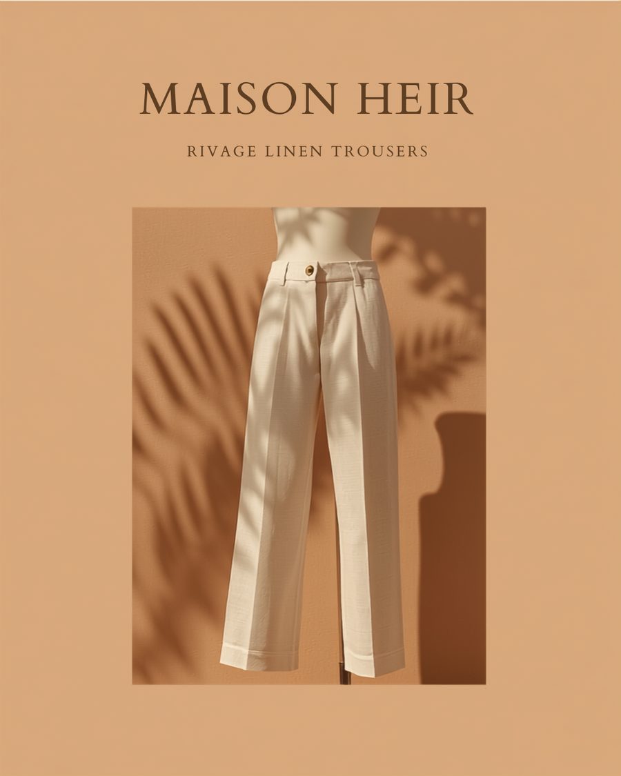 MAISON HEIR — Pantalon lin « Rivage »